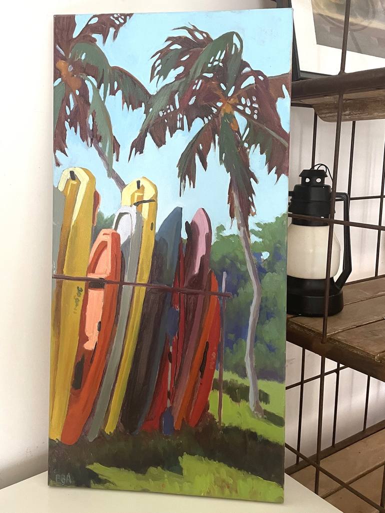 Original Other Boat Painting by Anna Bogushevskaya