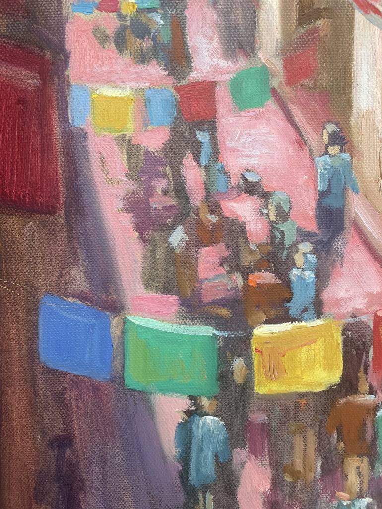Original Impressionism Cities Painting by Anna Bogushevskaya