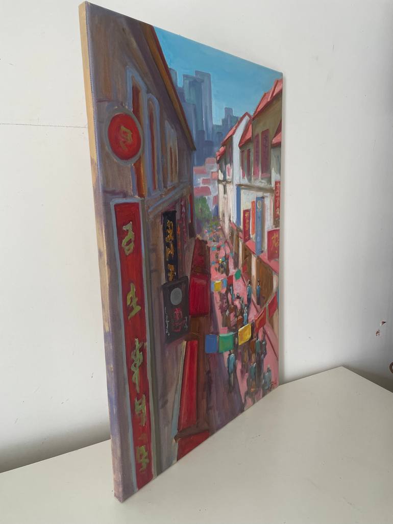 Original Impressionism Cities Painting by Anna Bogushevskaya