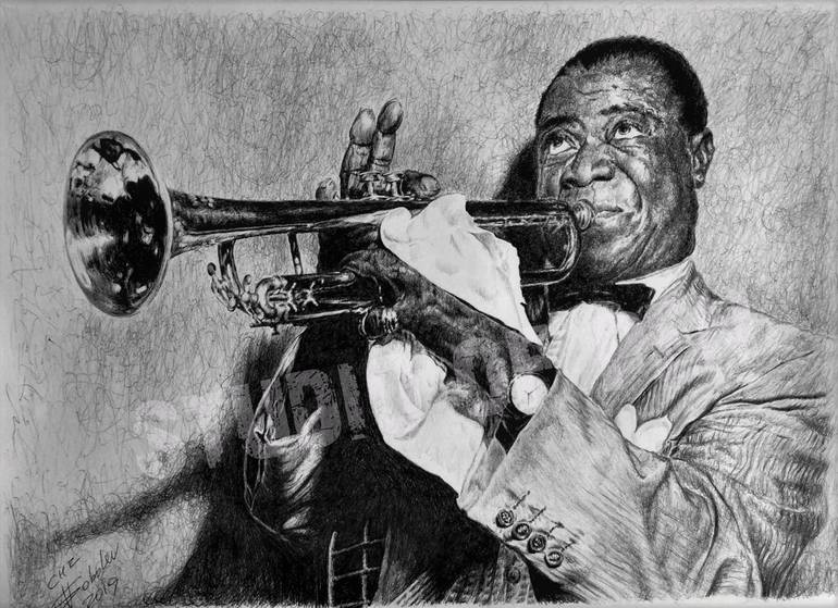 Louis Armstrong Drawing by Yuri Sobolev Saatchi Art