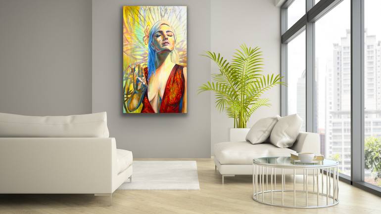 Original Figurative Women Painting by Andrea Chudoba