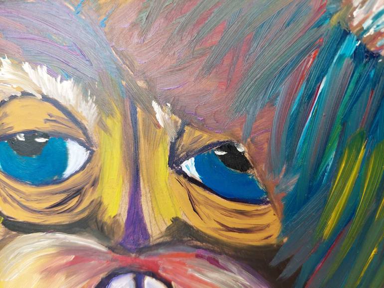 Original Abstract Animal Painting by Violetta Pavlenko