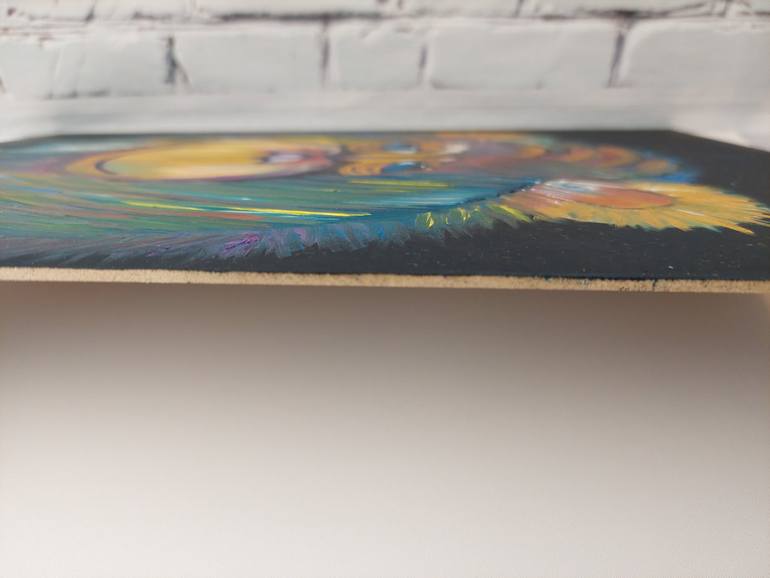 Original Abstract Animal Painting by Violetta Pavlenko