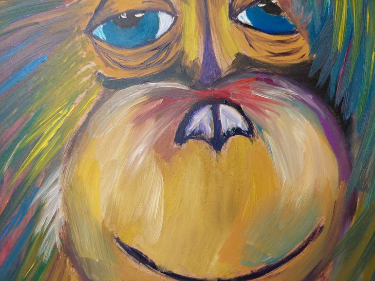 Original Abstract Animal Painting by Violetta Pavlenko