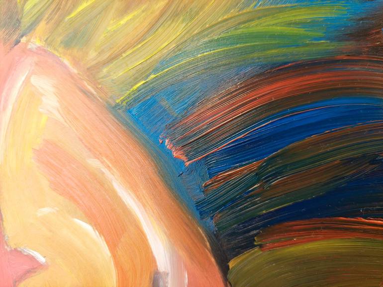 Original Abstract Women Painting by Violetta Pavlenko