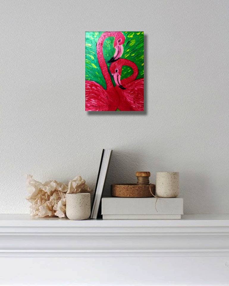 Original Acrylic Painting on Canvas Hard Board, Canvas Brid Art, Modern  Home Decor Art, Gallery Wall Art 