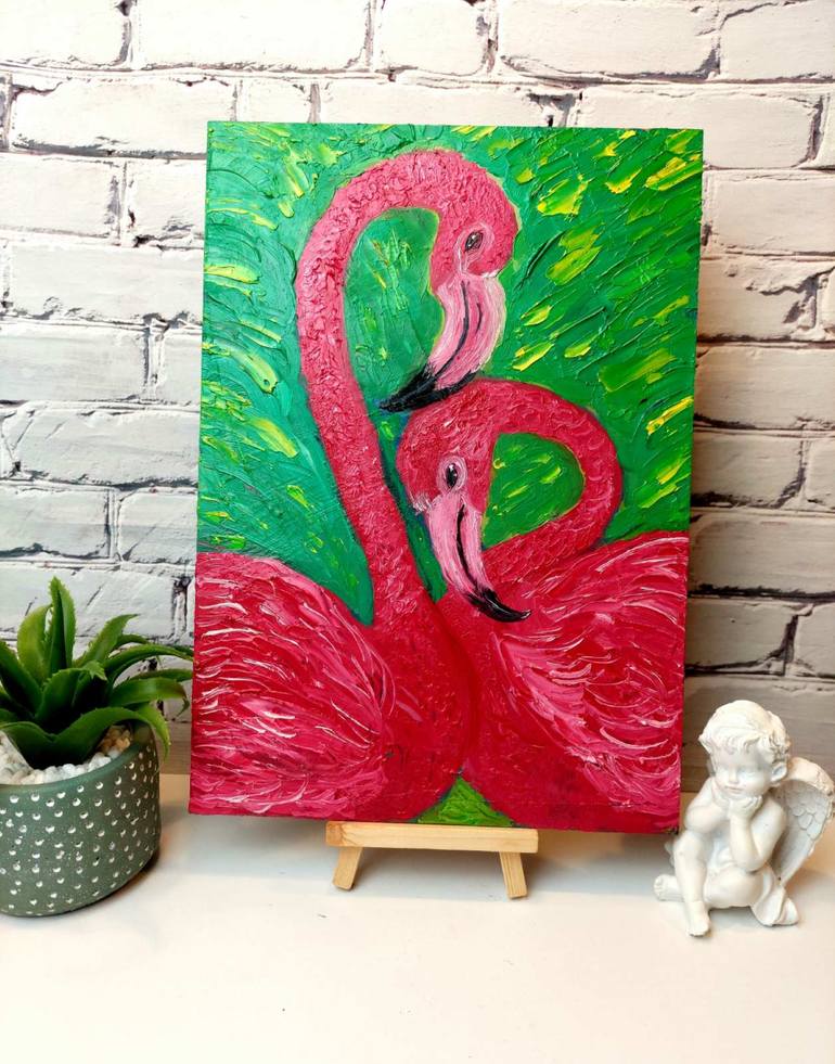 Original Abstract Expressionism Animal Painting by Violetta Pavlenko