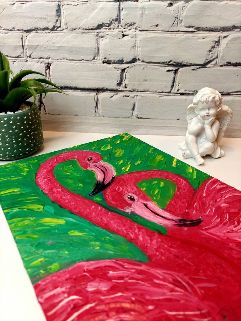 Original Abstract Expressionism Animal Painting by Violetta Pavlenko