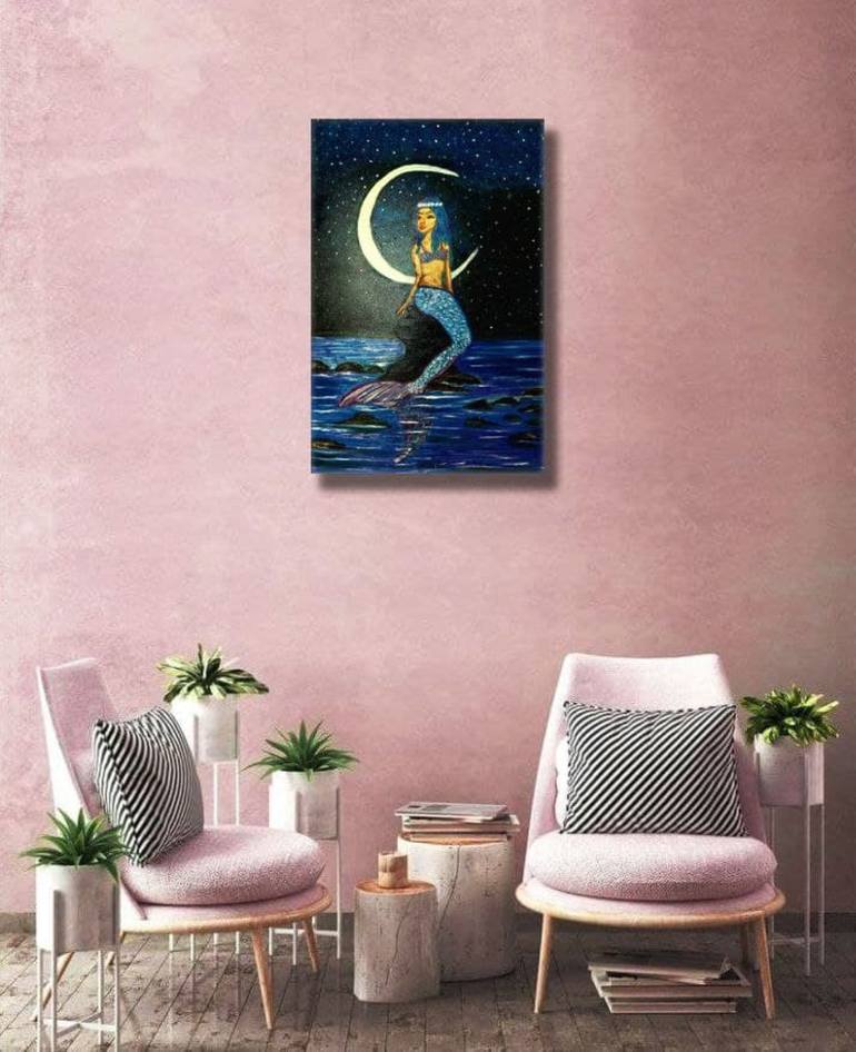 Original Art Deco Fantasy Painting by Violetta Pavlenko