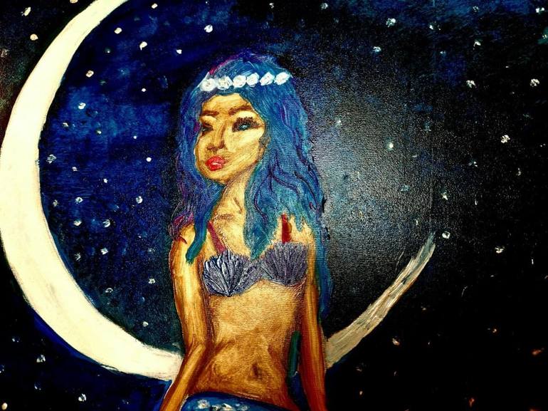 Original Art Deco Fantasy Painting by Violetta Pavlenko