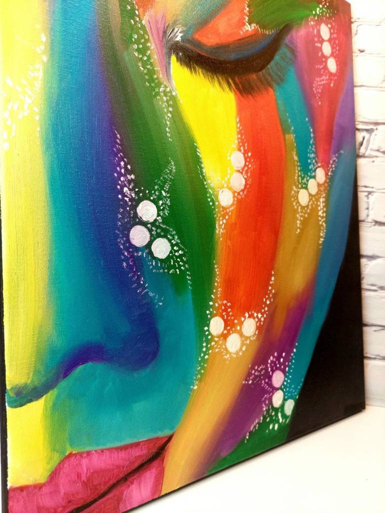 Original Abstract Expressionism Abstract Painting by Violetta Pavlenko