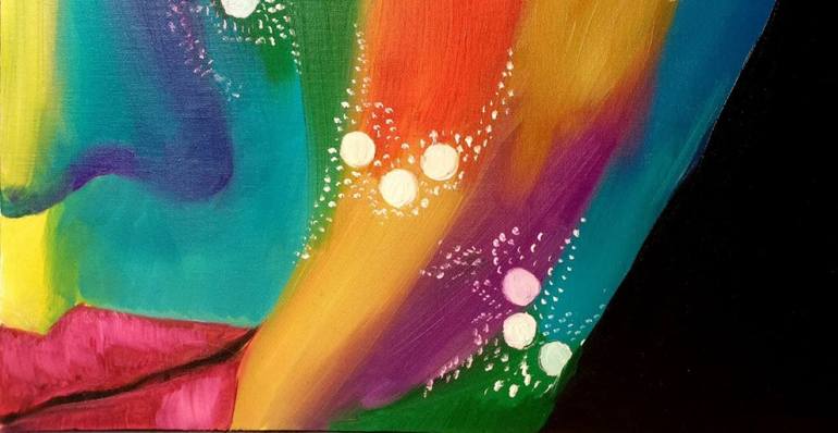 Original Abstract Expressionism Abstract Painting by Violetta Pavlenko
