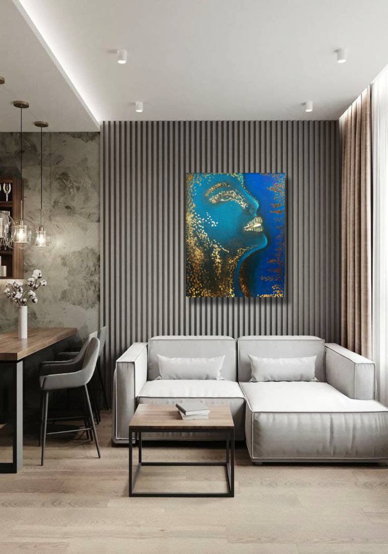 Original Abstract Expressionism Fantasy Painting by Violetta Pavlenko