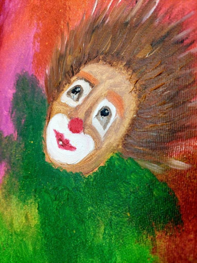 Original Abstract Expressionism Comics Painting by Violetta Pavlenko