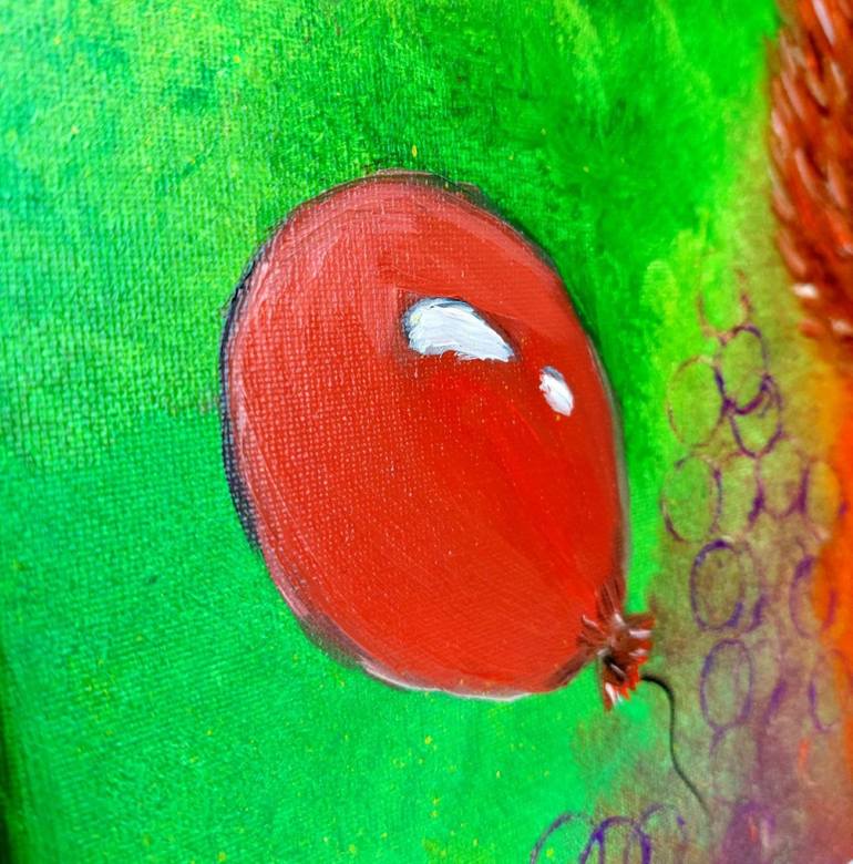 Original Abstract Expressionism Comics Painting by Violetta Pavlenko