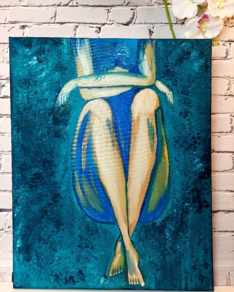 Original Expressionism Body Painting by Violetta Pavlenko