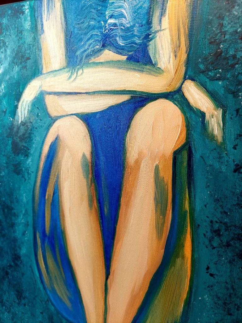 Original Expressionism Body Painting by Violetta Pavlenko