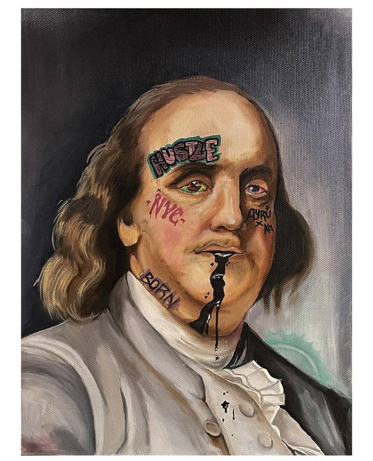 Benjamin Franklin Painting by Karina Ayrumyan Saatchi Art