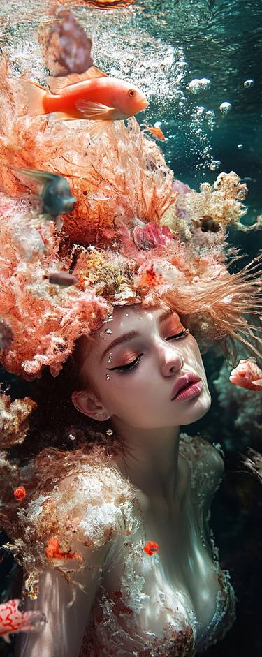 Original Artificial Intelligence Fantasy Mixed Media by Darius Koehli