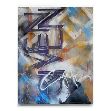 Original Abstract Graffiti Painting by Jared Michael