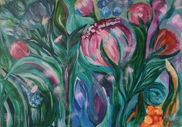 Print of Floral Paintings by Svetlana Volk