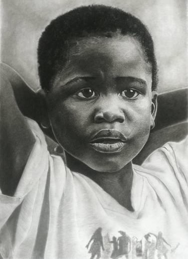 Print of Realism Children Drawings by Richard Amankwah