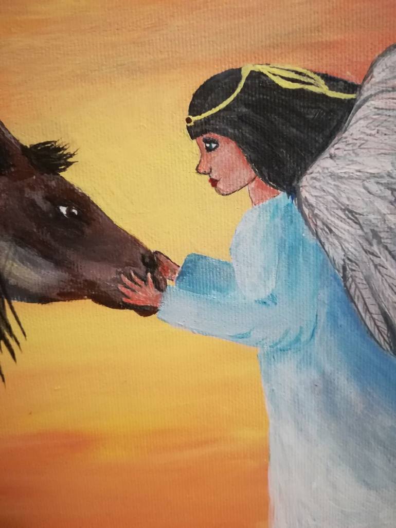 Original Expressionism Animal Painting by Antonina Favorska