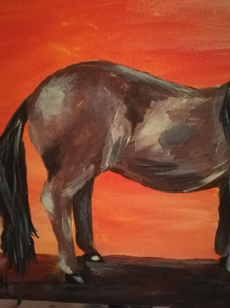 Original Expressionism Animal Painting by Antonina Favorska