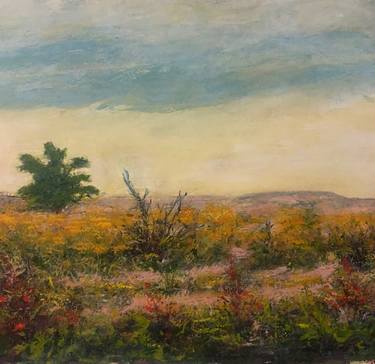 Original Abstract Expressionism Landscape Painting by George Bougher