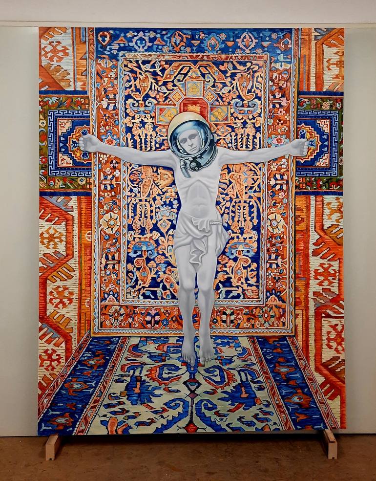 Original Metamodern Pop Culture/Celebrity Painting by Valery Tatar
