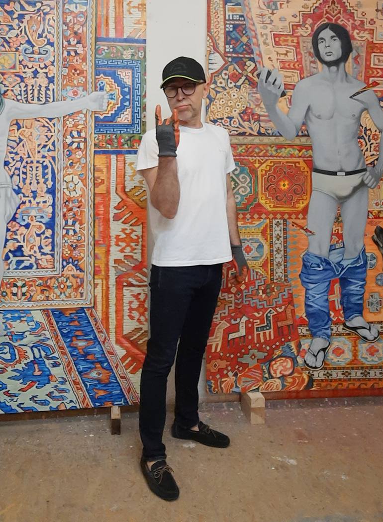 Original Modernism Pop Culture/Celebrity Painting by Valery Tatar