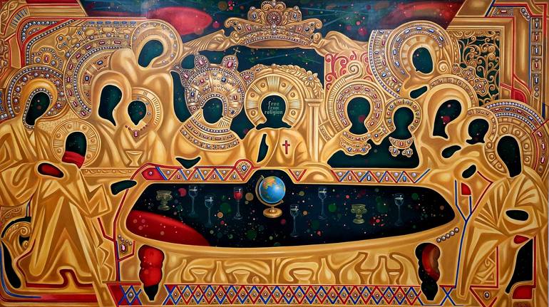 Original Realism Religion Painting by Valery Tatar