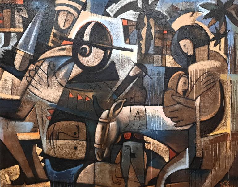Original Modern Classical mythology Paintings by Valery Tatar