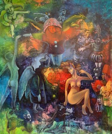 Original Expressionism Fantasy Paintings by Valery Tatar