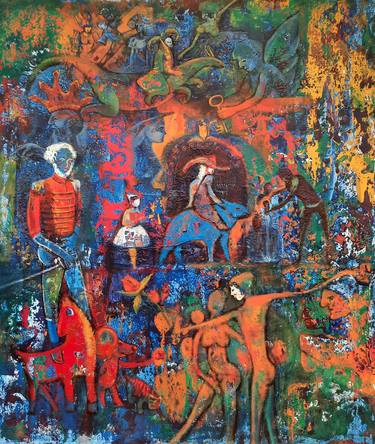 Original Abstract Fantasy Paintings by Valery Tatar