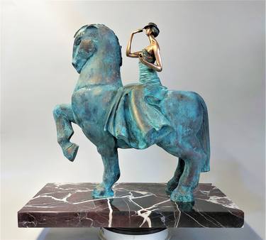 Original Realism Horse Sculpture by Antoni Maslyk