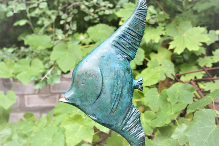 Original Art Deco Fish Sculpture by Antoni Maslyk