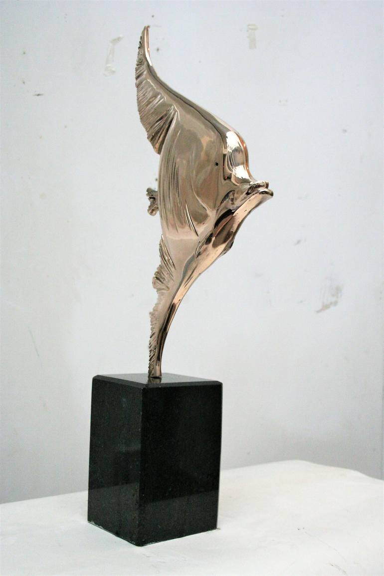 Original Figurative Fish Sculpture by Antoni Maslyk