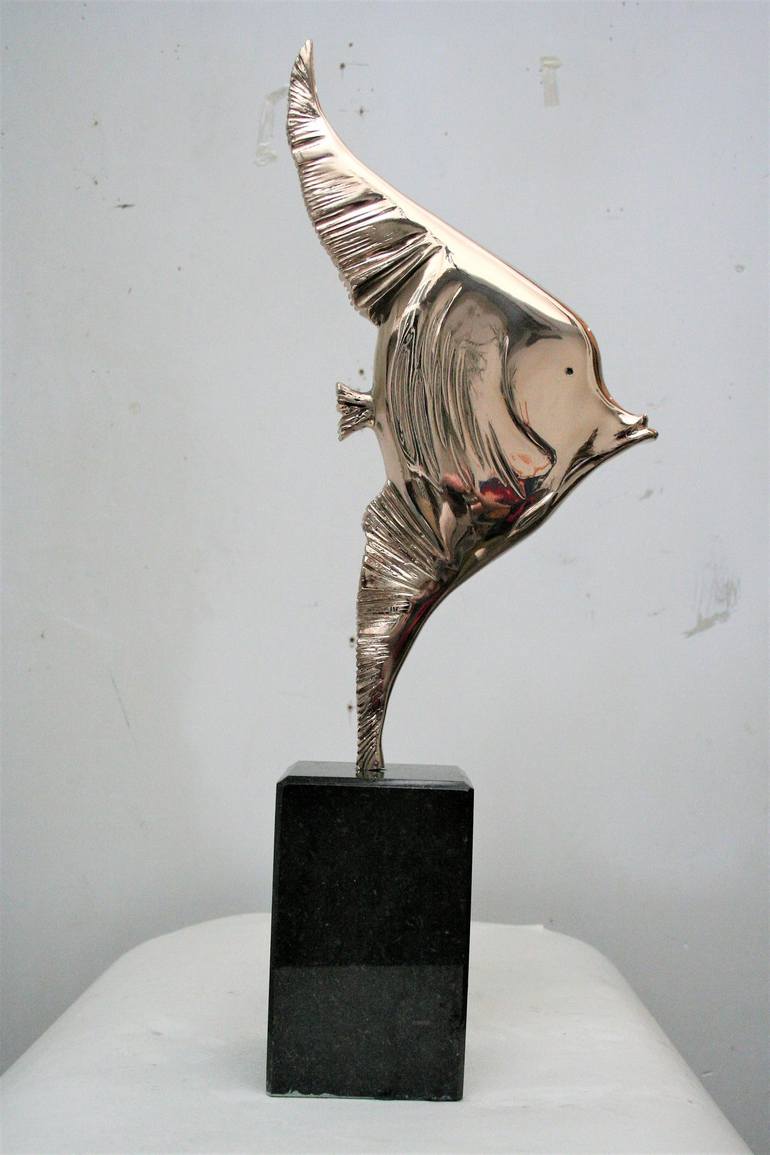 Original Figurative Fish Sculpture by Antoni Maslyk