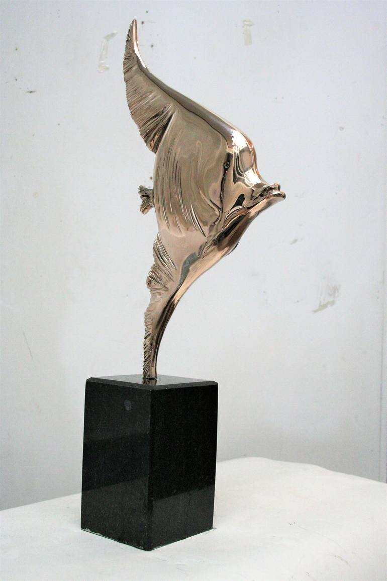 Original Art Deco Fish Sculpture by Antoni Maslyk