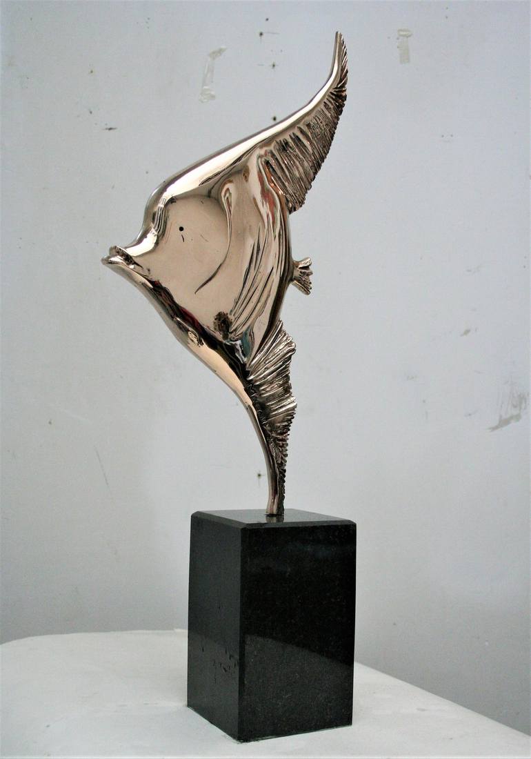 Original Art Deco Fish Sculpture by Antoni Maslyk