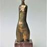 Japanese Woman Sculpture Bronze Author's Sculpture Pedestal of Natural Stone Limited quantity #2/10 Sculpture