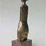 Japanese Woman Sculpture Bronze Author's Sculpture Pedestal of Natural Stone Limited quantity #2/10 Sculpture