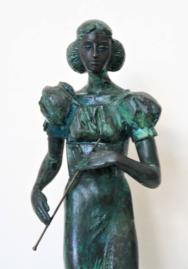 Original Art Deco People Sculpture by Antoni Maslyk