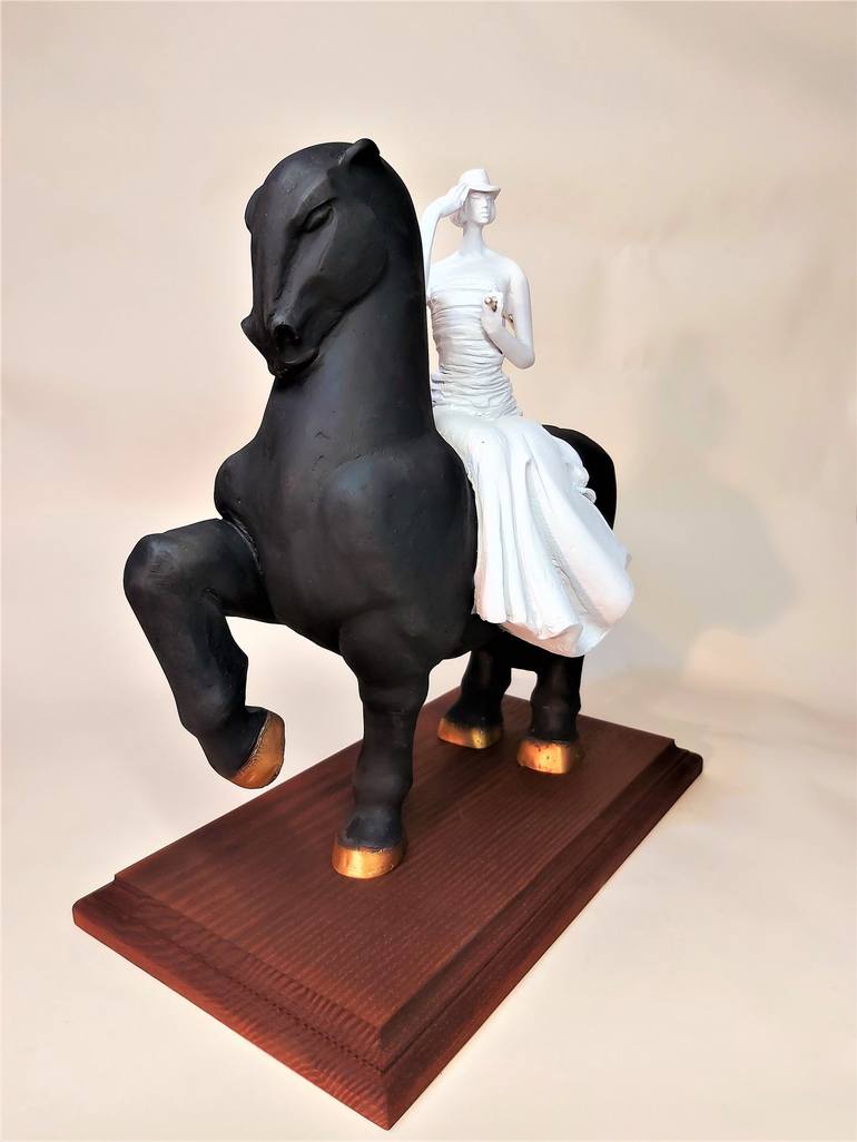 Original Art Deco Horse Sculpture by Antoni Maslyk