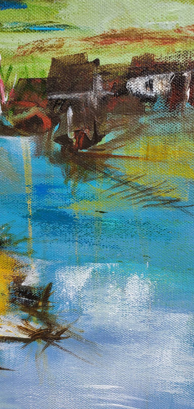 Original Abstract Expressionism Landscape Painting by Niyati Jiwani