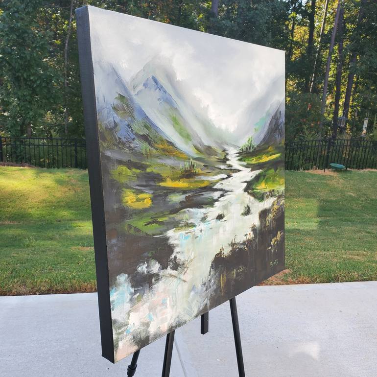Original Abstract Expressionism Landscape Painting by Niyati Jiwani