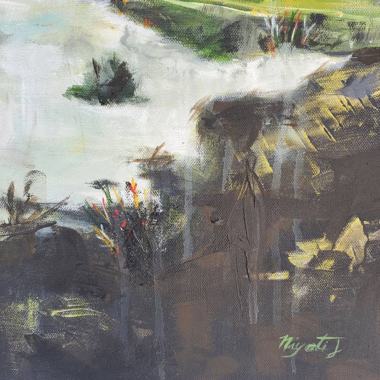 Original Abstract Expressionism Landscape Painting by Niyati Jiwani