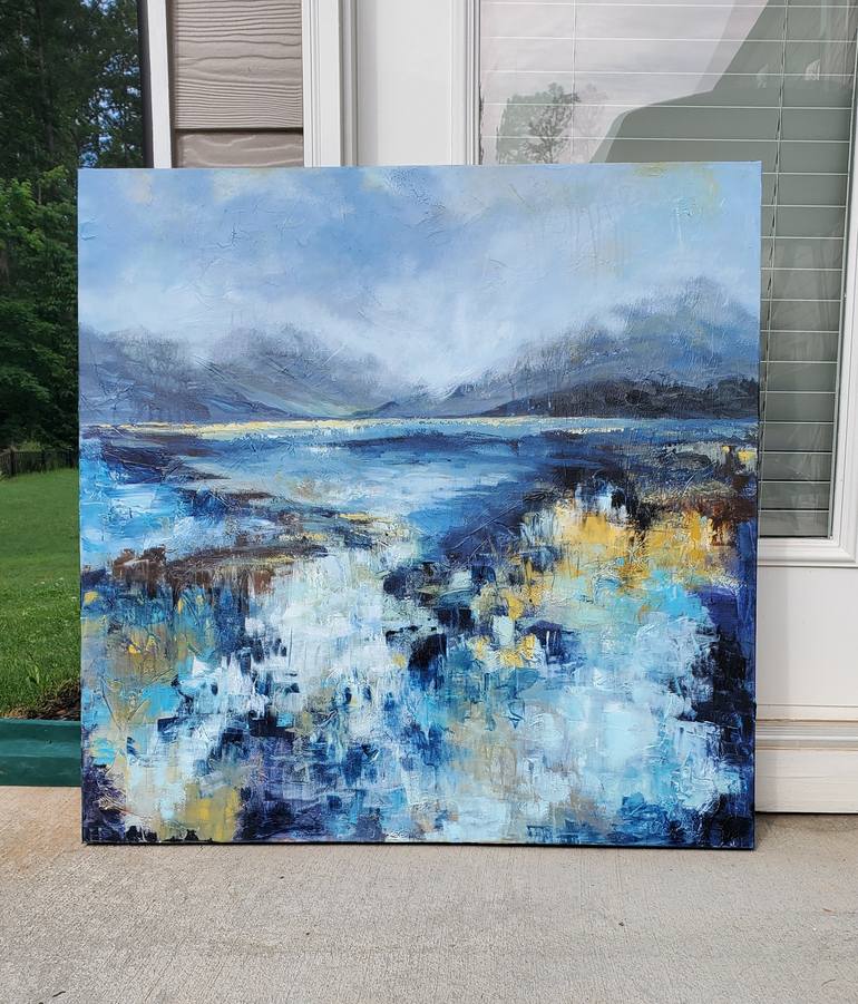 Original Abstract Expressionism Landscape Painting by Niyati Jiwani