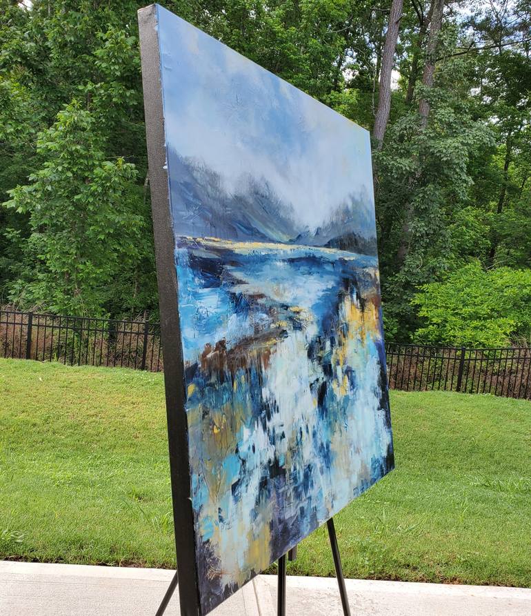 Original Abstract Expressionism Landscape Painting by Niyati Jiwani